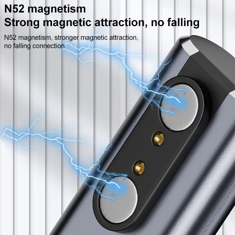 Smart Watch / Bone Conduction Earphone USB-C / Type-C Interface Adapter Converter, Type:2 Pin 2.8mm - Black