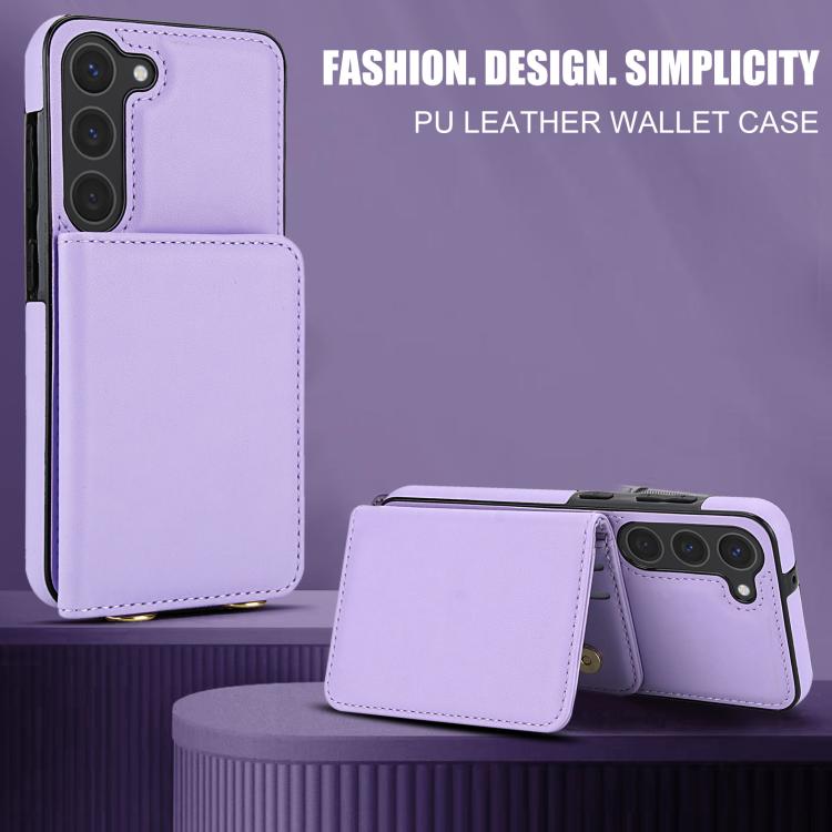 For Samsung Galaxy A54 5G Crossbody Dual-buckle Wallet RFID Back Leather Phone Case