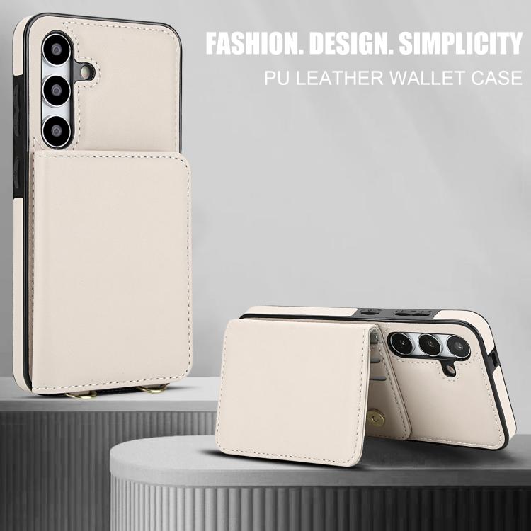 For Samsung Galaxy A35 5G Crossbody Dual-buckle Wallet RFID Back Leather Phone Case