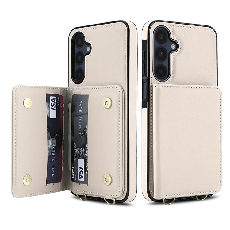 For Samsung Galaxy A26 5G Crossbody Dual-buckle Wallet RFID Back Leather Phone Case