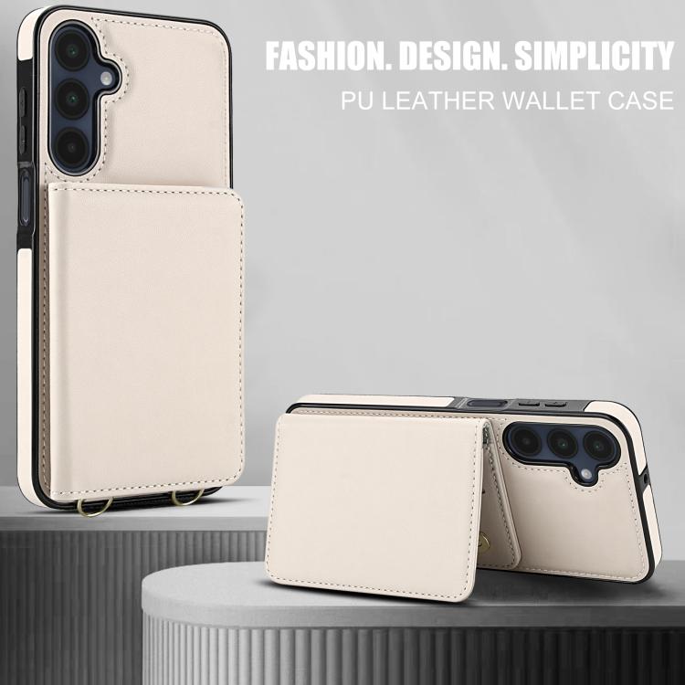 For Samsung Galaxy A26 5G Crossbody Dual-buckle Wallet RFID Back Leather Phone Case