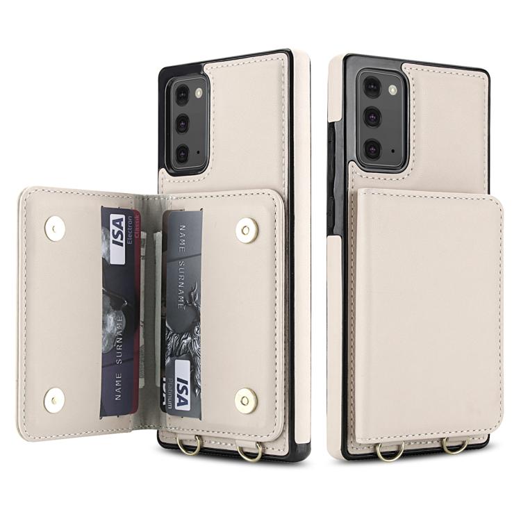 For Samsung Galaxy Note20 Crossbody Dual-buckle Wallet RFID Back Leather Phone Case