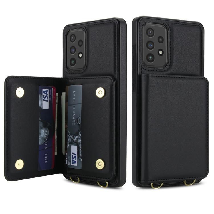 For Samsung Galaxy Note20 Ultra Crossbody Dual-buckle Wallet RFID Back Leather Phone Case