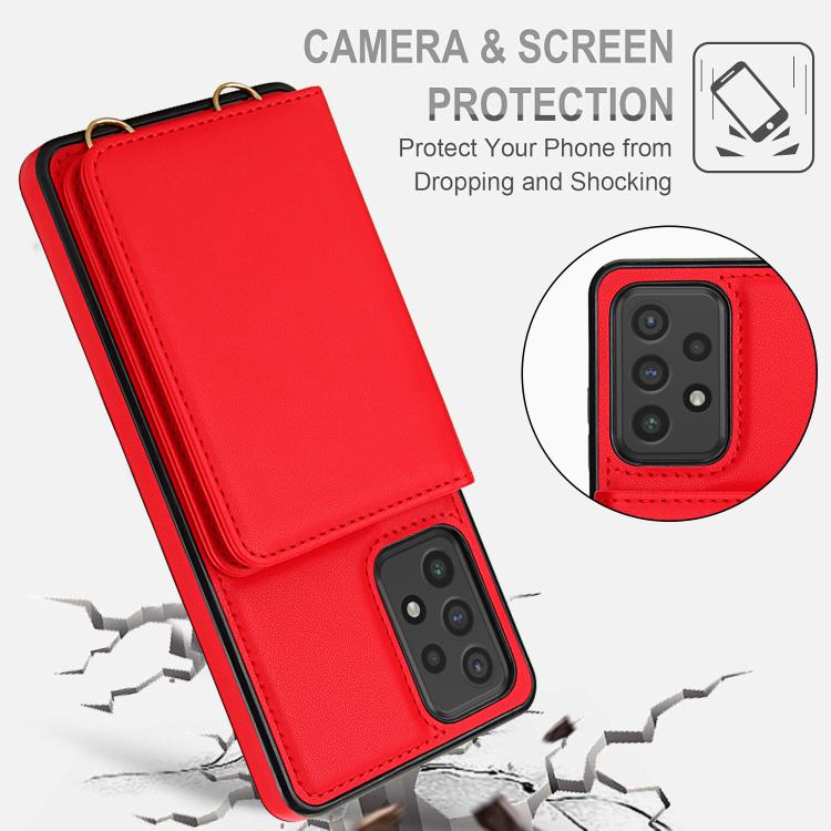 For Samsung Galaxy Note20 Ultra Crossbody Dual-buckle Wallet RFID Back Leather Phone Case