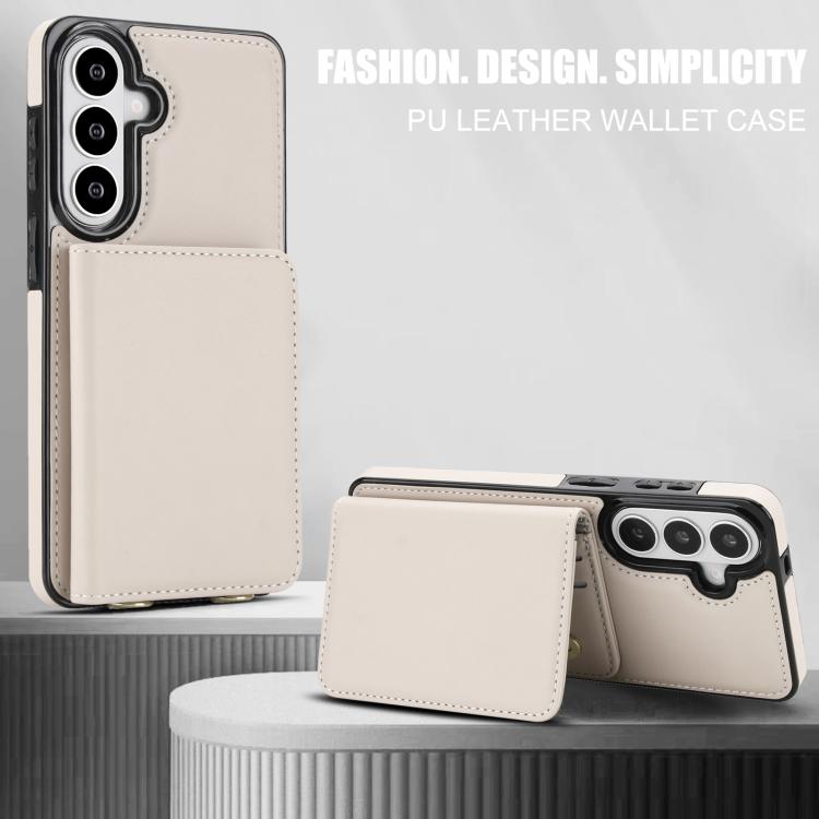 For Samsung Galaxy S26 5G Crossbody Dual-buckle Wallet RFID Back Leather Phone Case