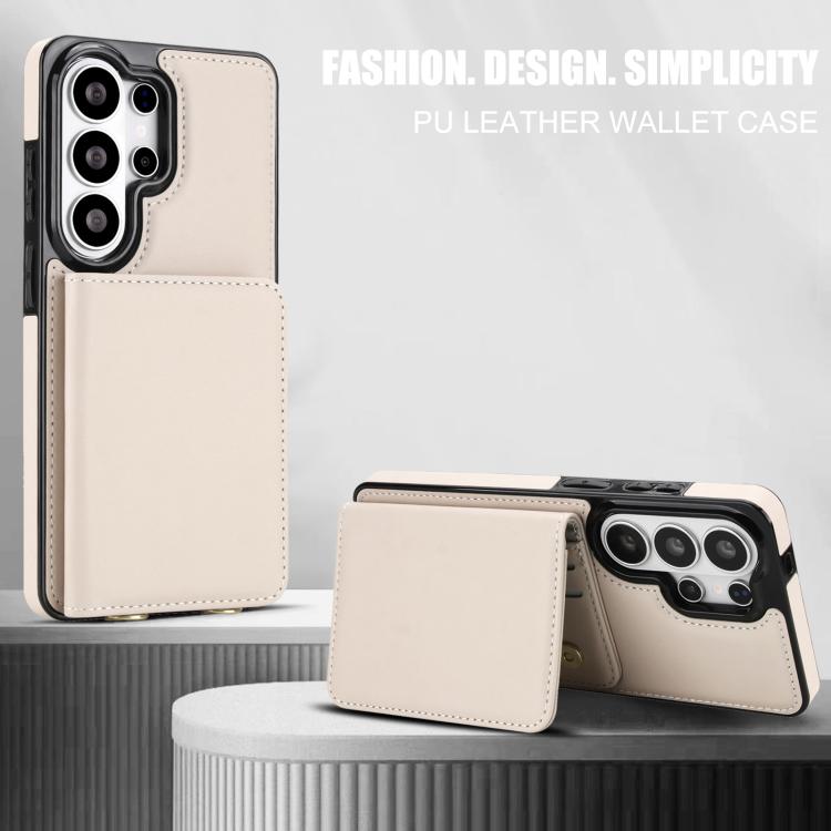 For Samsung Galaxy S26 Ultra 5G Crossbody Dual-buckle Wallet RFID Back Leather Phone Case