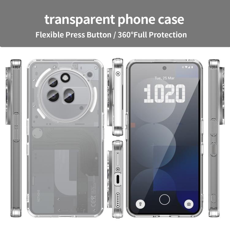 For Nothing Phone 3a Pro PC Hybrid TPU Airbag Shockproof Phone Case