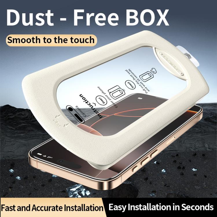 For iPhone 15 Pro Max Easy Install Box Dust-Free HD Tempered Glass Film