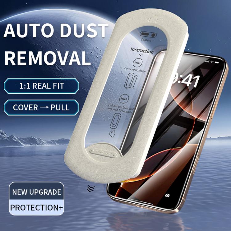 For iPhone 15 Easy Install Box Dust-Free HD Tempered Glass Film