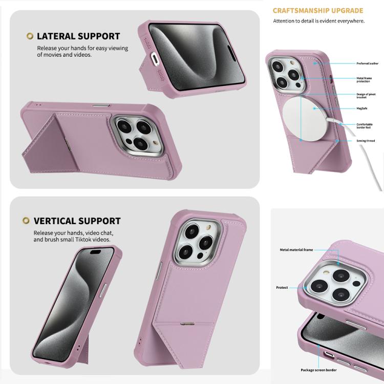 For iPhone 14 / 13 Fabric Feel PU MagSafe Phone Case