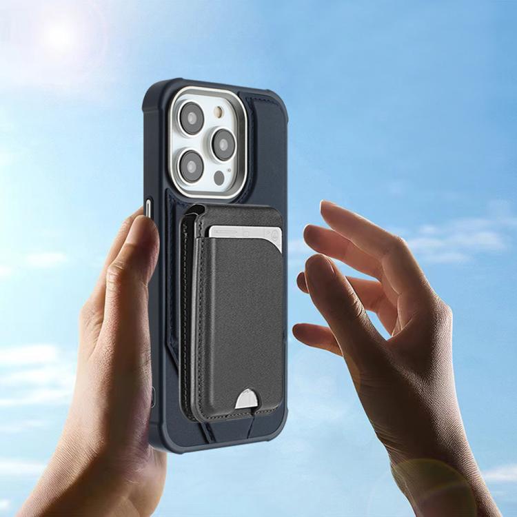 For iPhone 14 Pro Max Fabric Feel PU MagSafe Phone Case