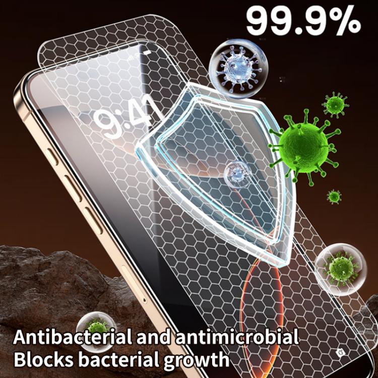 For iPhone 15 Plus Easy Install Box Dust-Free Privacy Tempered Glass Film