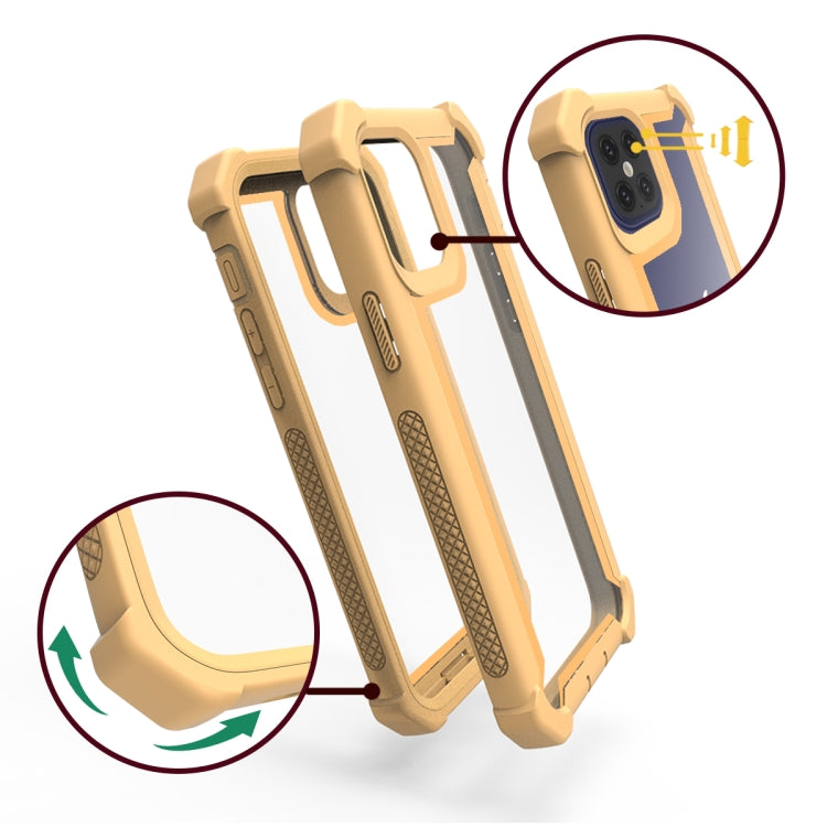 For iPhone 12 mini Four-corner Shockproof All-inclusive Transparent Space Protective Case