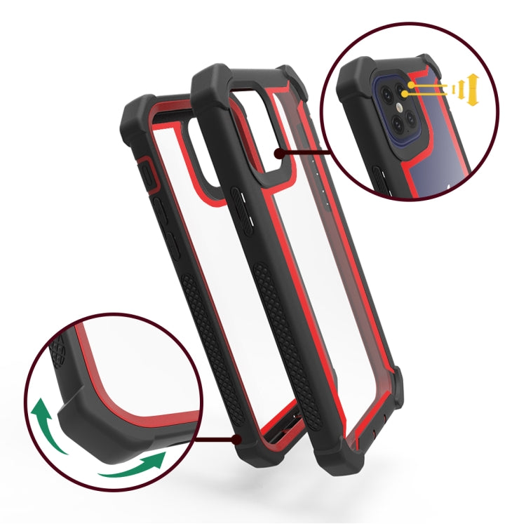 For iPhone 12 mini Four-corner Shockproof All-inclusive Transparent Space Protective Case