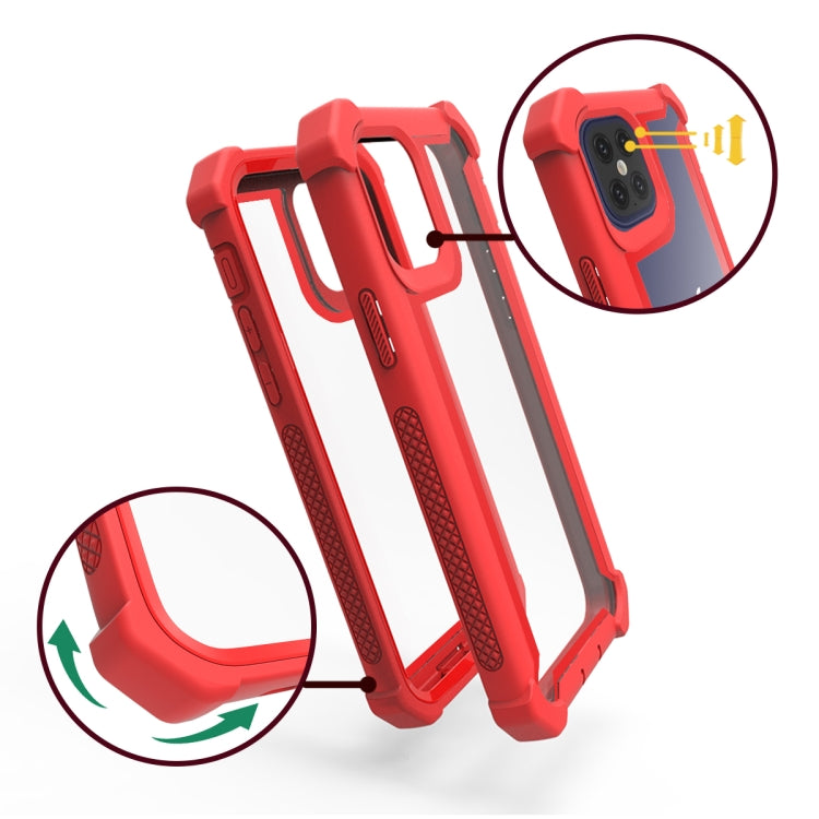 For iPhone 12 mini Four-corner Shockproof All-inclusive Transparent Space Protective Case