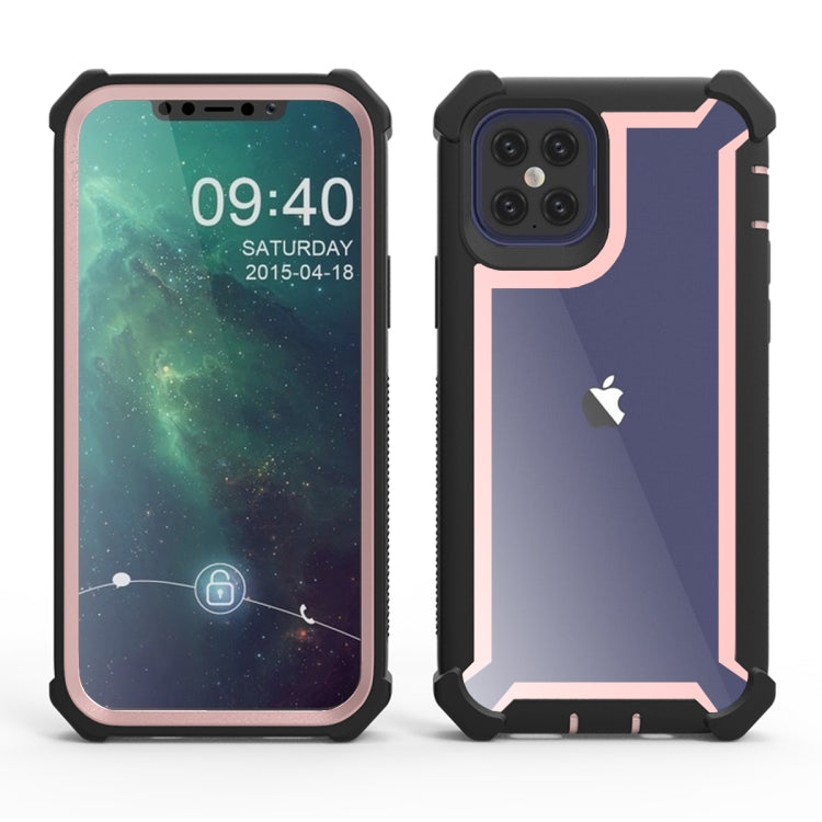 For iPhone 12 mini Four-corner Shockproof All-inclusive Transparent Space Protective Case