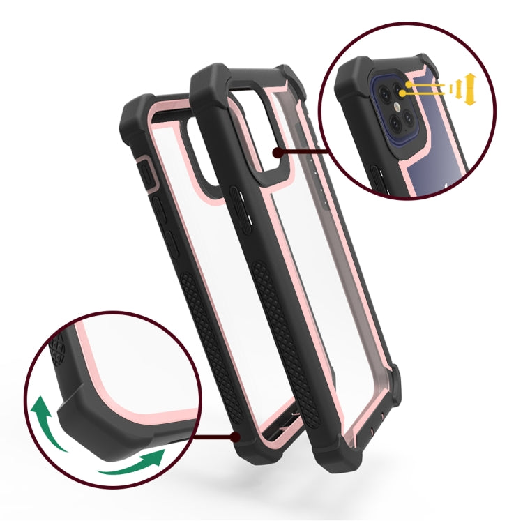 For iPhone 12 mini Four-corner Shockproof All-inclusive Transparent Space Protective Case