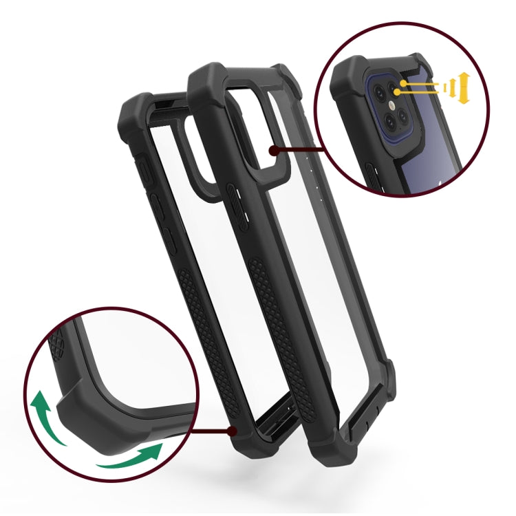 For iPhone 12 Pro Max Four-corner Shockproof All-inclusive Transparent Space Protective Case