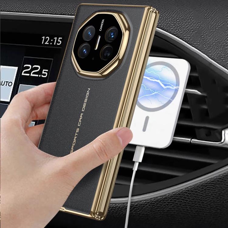 For Huawei Mate XT Ultimate GKK AG Phantom Electroplating Frame Full Cover MagSafe Phone Case