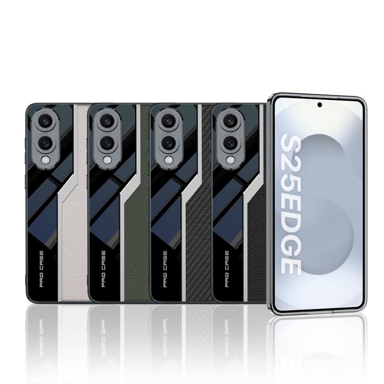 For Samsung Galaxy S25 Edge 5G GKK Plating TPU + Leather Supercar Full Coverage Phone Case