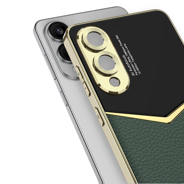 For Samsung Galaxy S25 Edge 5G GKK Plating Soft TPU + Leather Full Coverage Phone Case without Pen