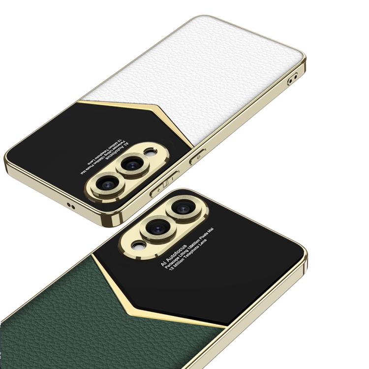 For Samsung Galaxy S25 Edge 5G GKK Plating Soft TPU + Leather Full Coverage Phone Case without Pen