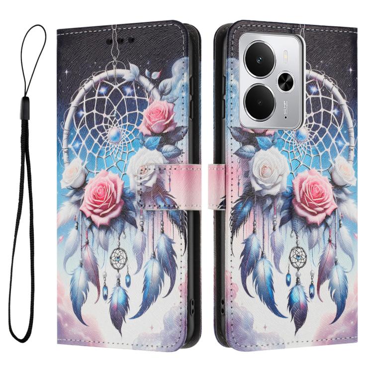 For Realme 14 / P3 5G / 14T 5G Color Drawing Pattern Leather Phone Case