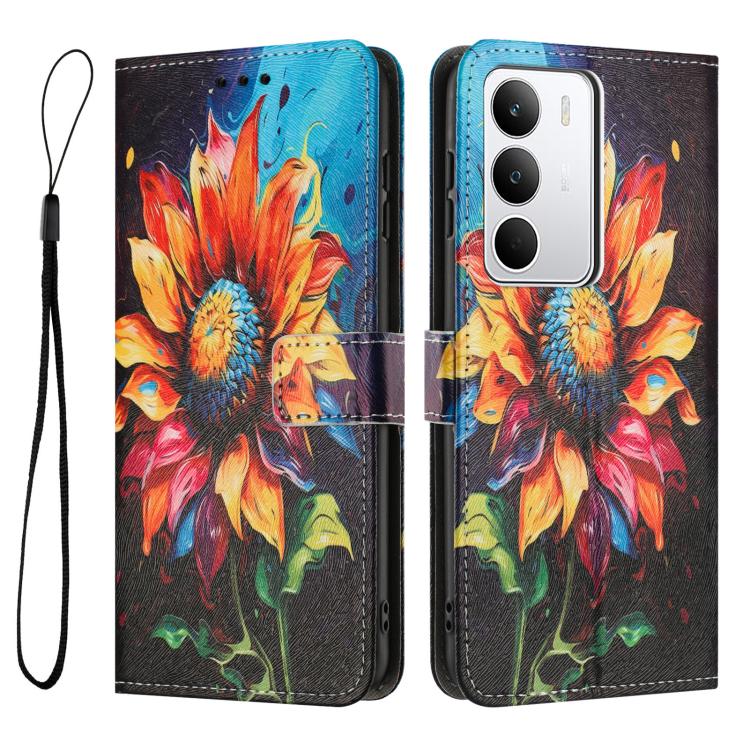 For Realme C71 4G Color Drawing Pattern Leather Phone Case