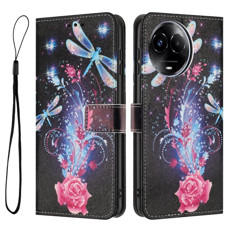 For Realme 11 5G Global / 11x / C67 5G Color Drawing Pattern Leather Phone Case