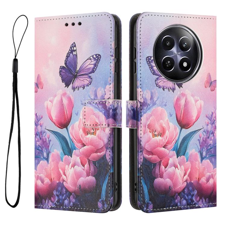 For Realme 12 5G / 13 5G / 12x 5G Color Drawing Pattern Leather Phone Case