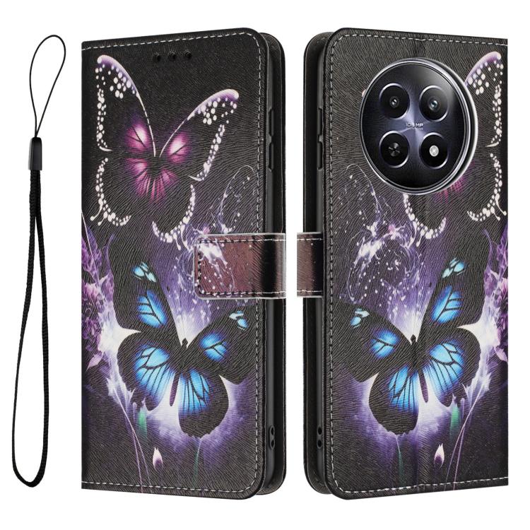For Realme 12 5G / 13 5G / 12x 5G Color Drawing Pattern Leather Phone Case