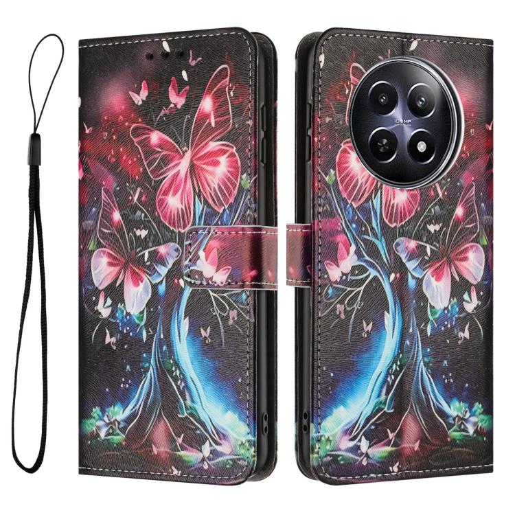 For Realme 12 5G / 13 5G / 12x 5G Color Drawing Pattern Leather Phone Case