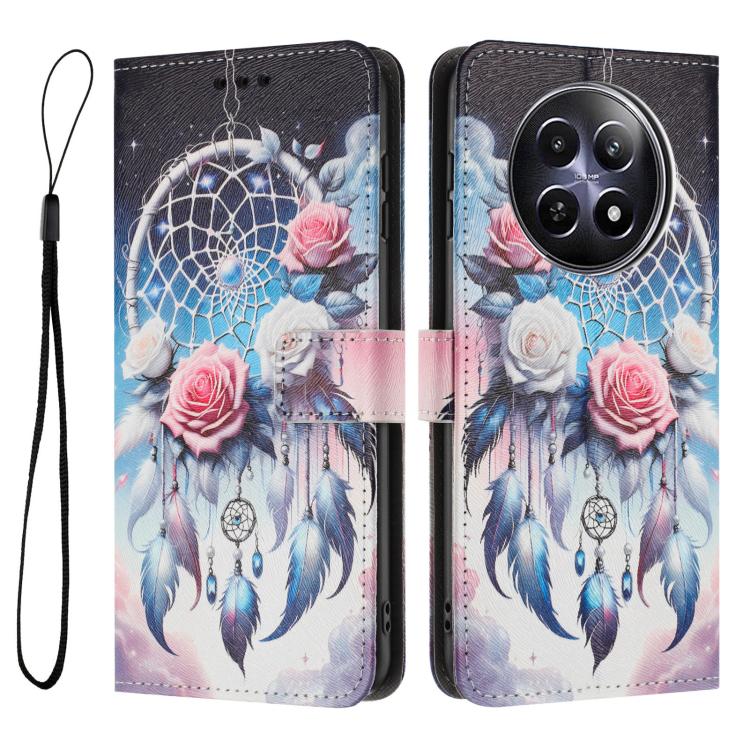 For Realme 12 5G / 13 5G / 12x 5G Color Drawing Pattern Leather Phone Case