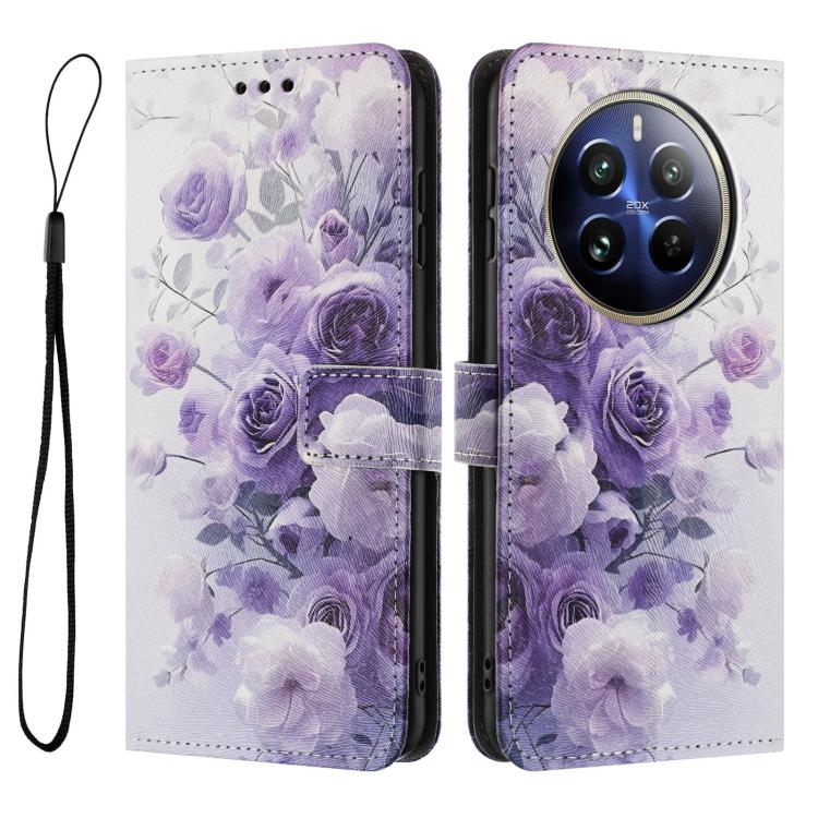 For Realme 12 Pro+ / 12 Pro / P1 Pro Color Drawing Pattern Leather Phone Case