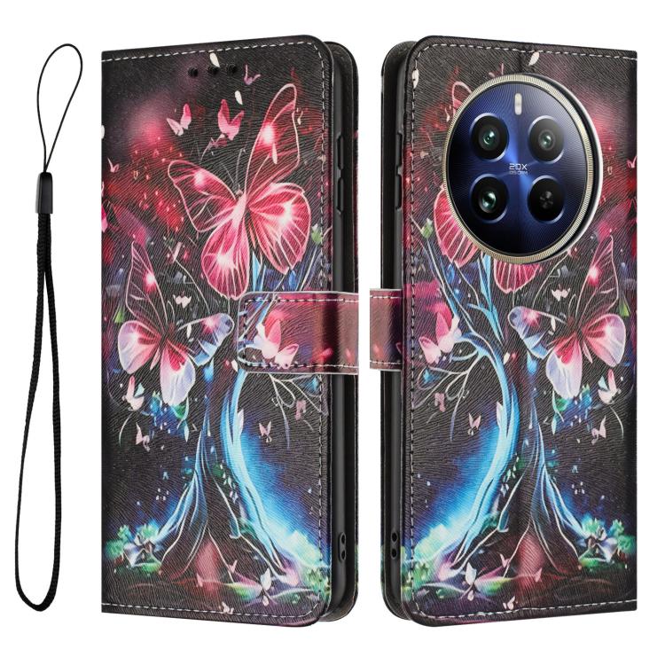 For Realme 12 Pro+ / 12 Pro / P1 Pro Color Drawing Pattern Leather Phone Case