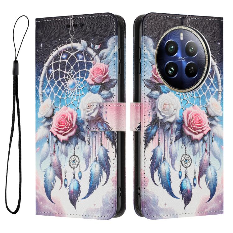 For Realme 12 Pro+ / 12 Pro / P1 Pro Color Drawing Pattern Leather Phone Case