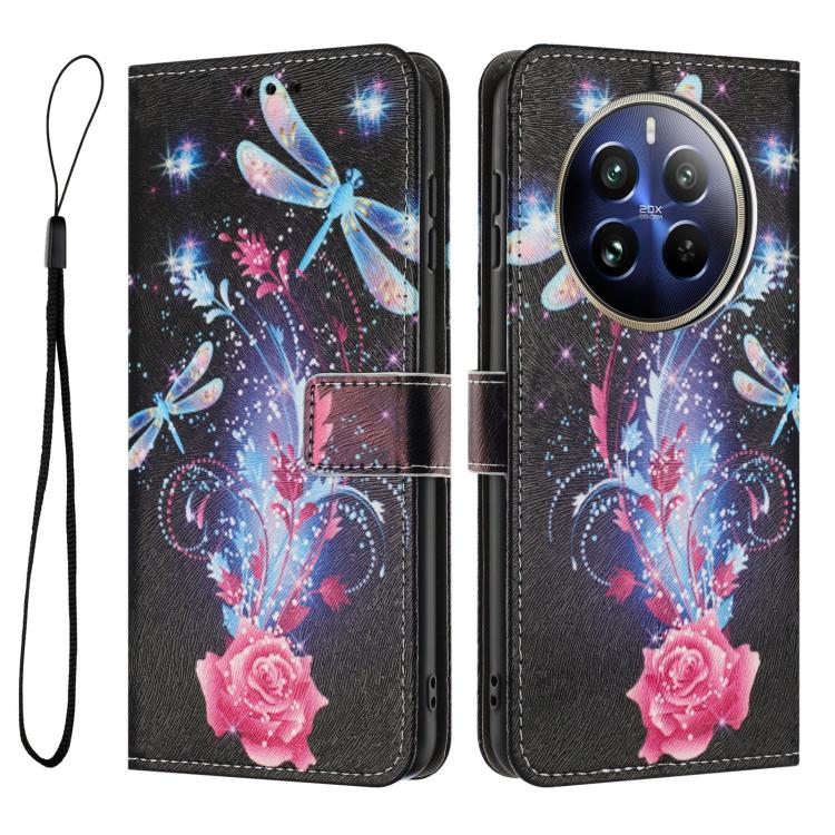 For Realme 12+ 5G / 12 4G / P1 5G Color Drawing Pattern Leather Phone Case