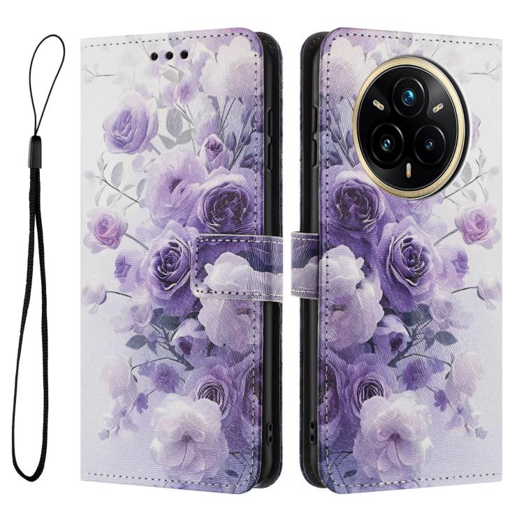 For Realme 14 Pro+ Color Drawing Pattern Leather Phone Case