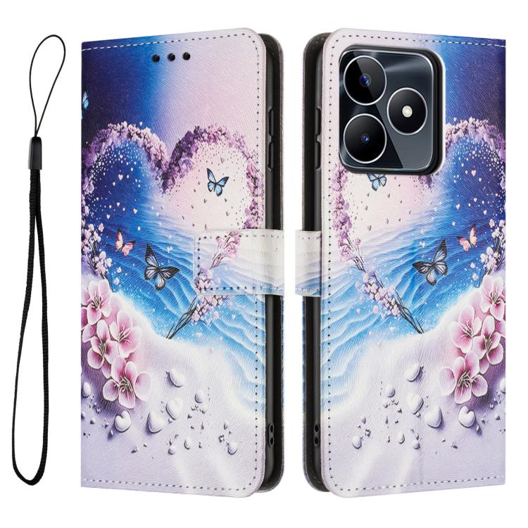 For Realme C53 / Narzo N53 / C51 Color Drawing Pattern Leather Phone Case