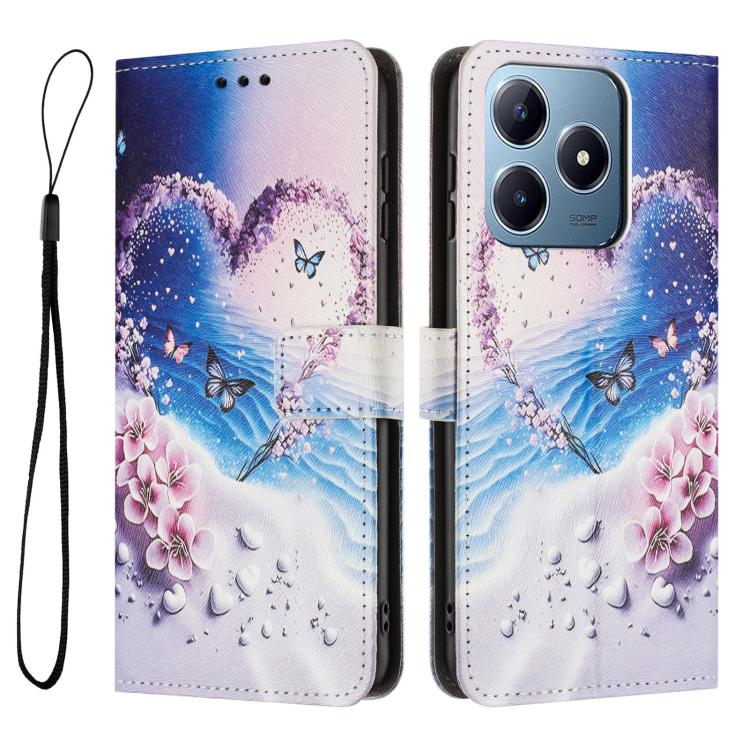 For Realme C63 / C61 / Note 60 Color Drawing Pattern Leather Phone Case