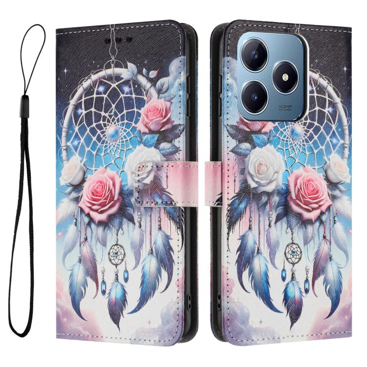 For Realme C63 / C61 / Note 60 Color Drawing Pattern Leather Phone Case