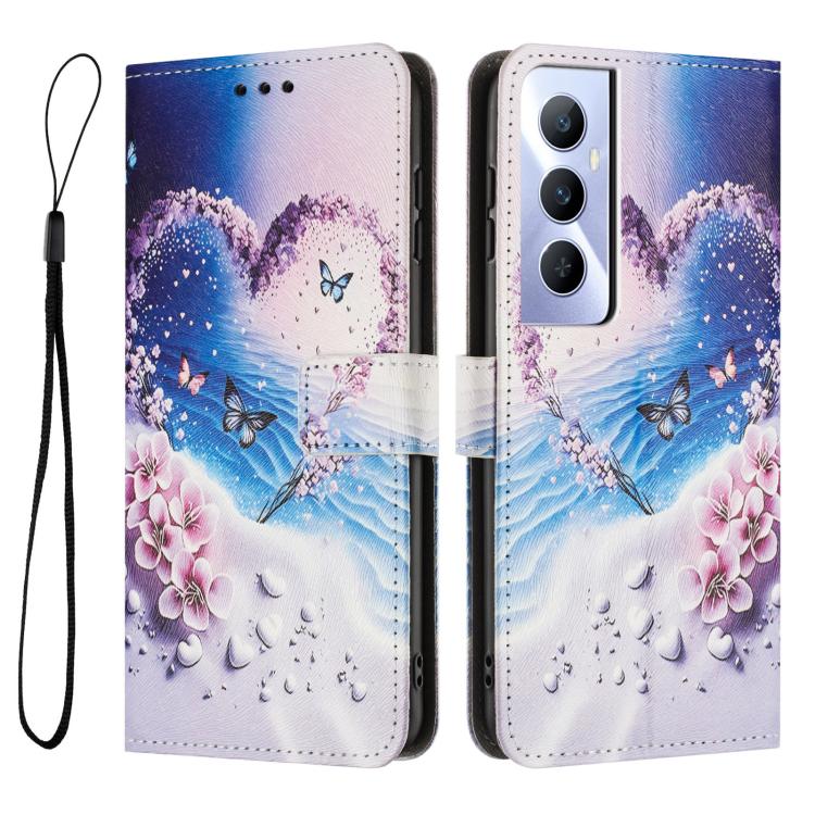For Realme C65 4G Color Drawing Pattern Leather Phone Case