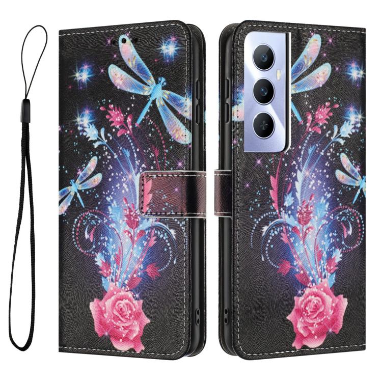 For Realme C65 4G Color Drawing Pattern Leather Phone Case