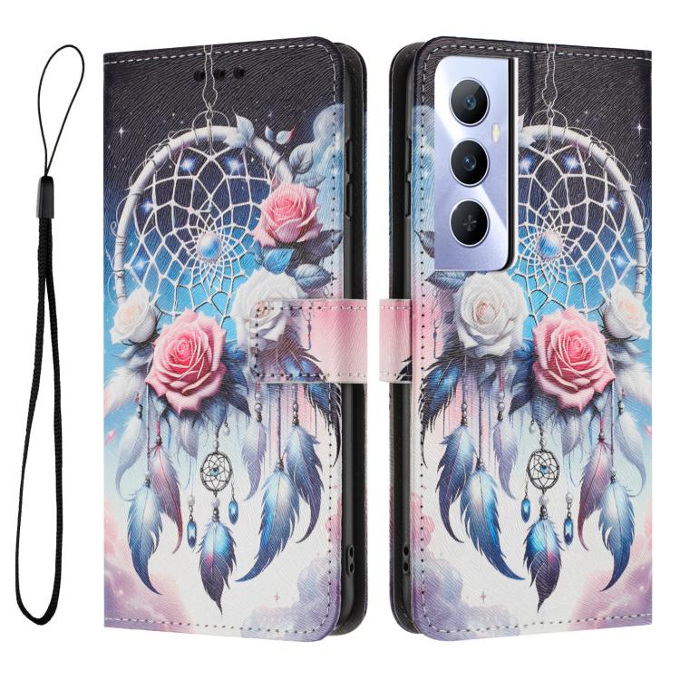 For Realme C65 4G Color Drawing Pattern Leather Phone Case