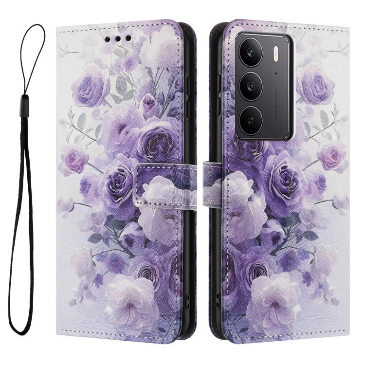 For Realme C75 / 14x 5G Color Drawing Pattern Leather Phone Case