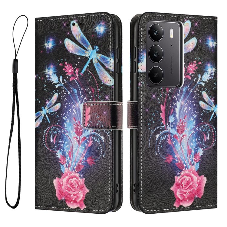 For Realme C75 / 14x 5G Color Drawing Pattern Leather Phone Case