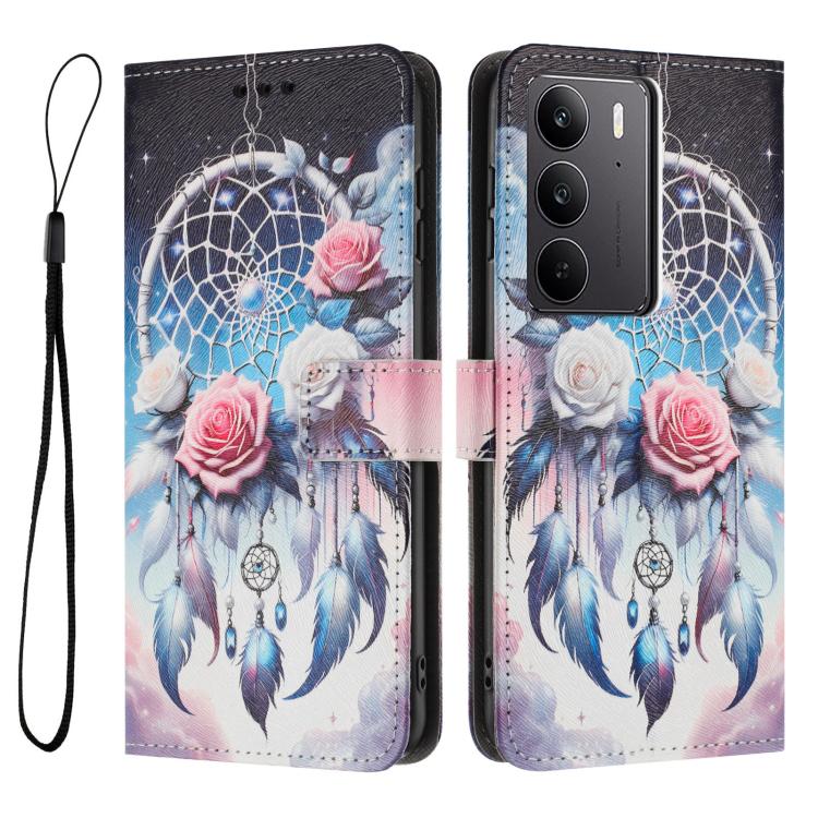 For Realme C75 / 14x 5G Color Drawing Pattern Leather Phone Case