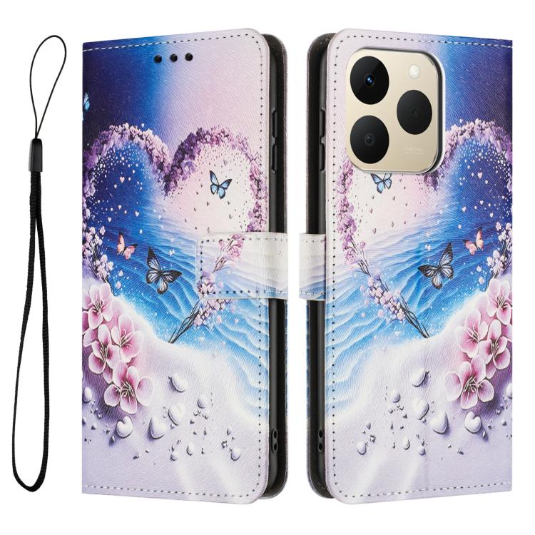 For Realme 15T Color Drawing Pattern Leather Phone Case