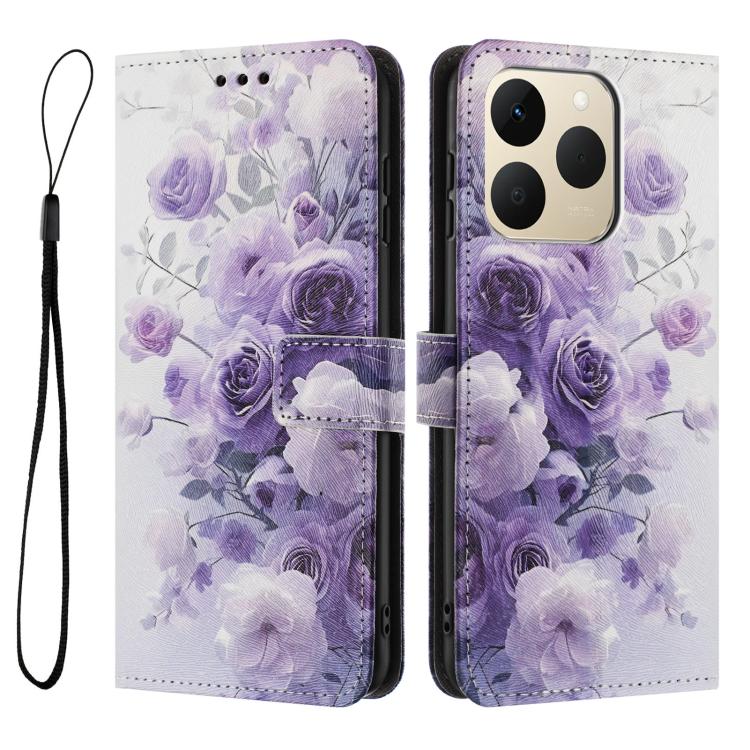 For Realme 15T Color Drawing Pattern Leather Phone Case