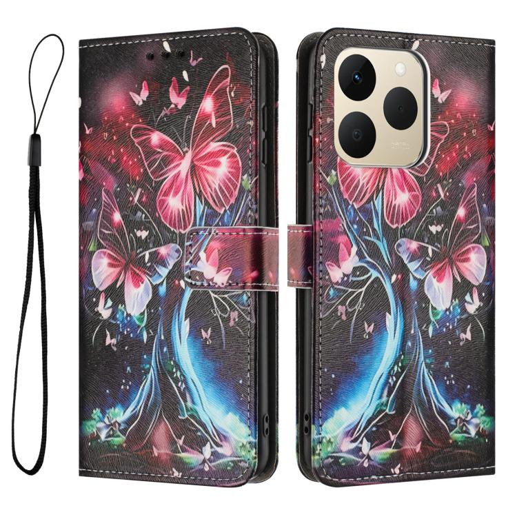 For Realme 15T Color Drawing Pattern Leather Phone Case